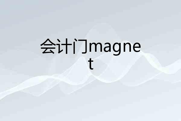 会计门magnet