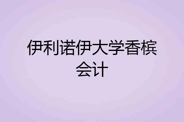 伊利诺伊大学香槟会计
