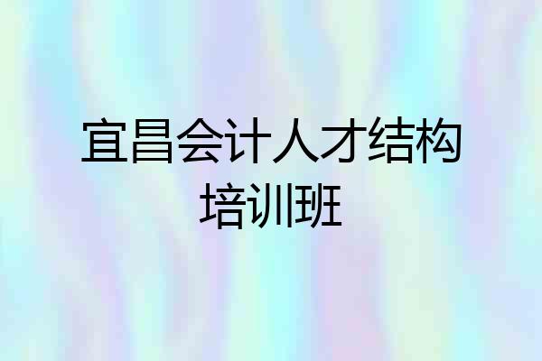 宜昌会计人才结构培训班