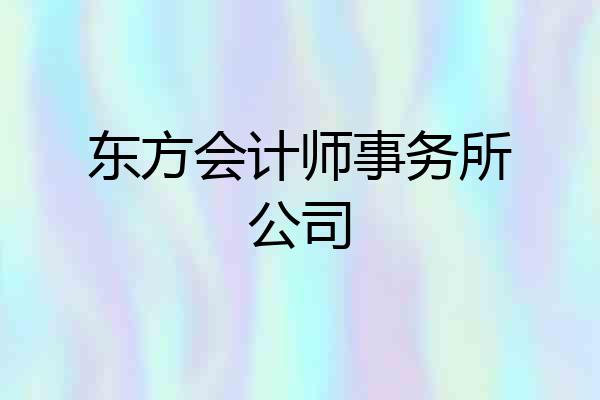 东方会计师事务所公司