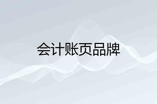 会计账页品牌