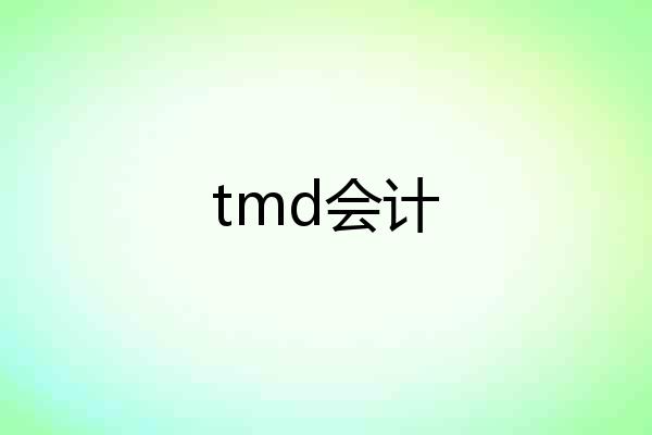 tmd会计