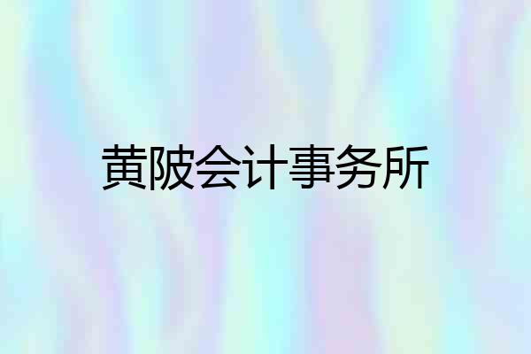 黄陂会计事务所