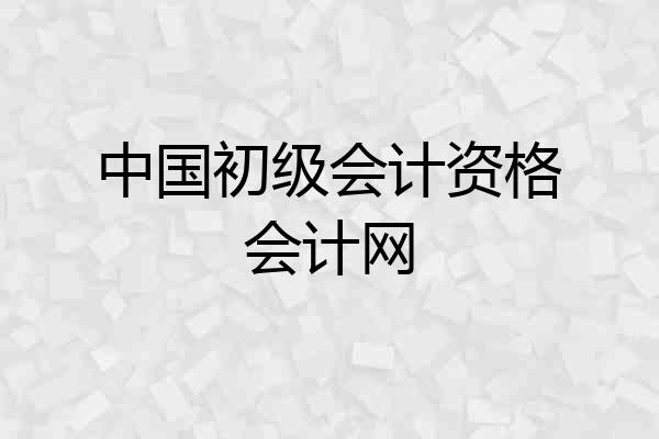 中国初级会计资格会计网