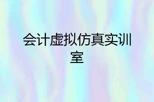 会计虚拟仿真实训室