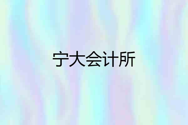 宁大会计所