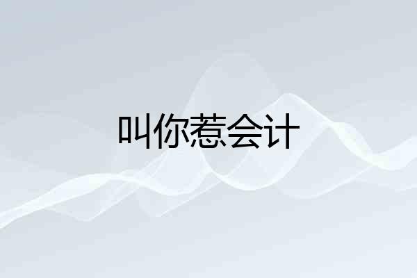 叫你惹会计