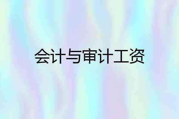 会计与审计工资