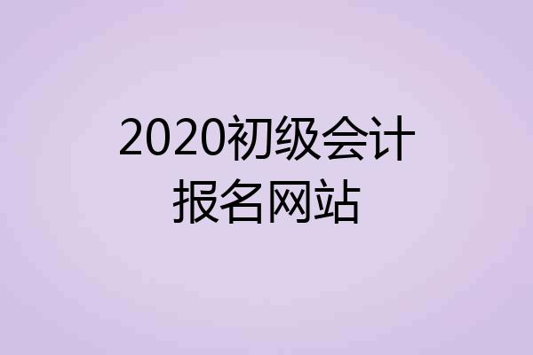2020初级会计报名网站