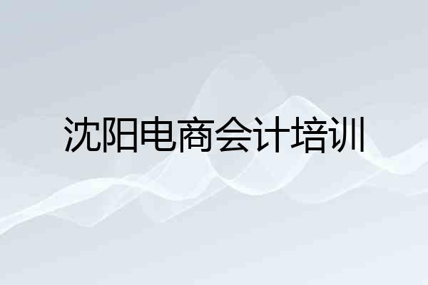 沈阳电商会计培训