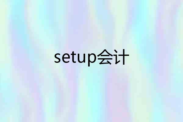 setup会计