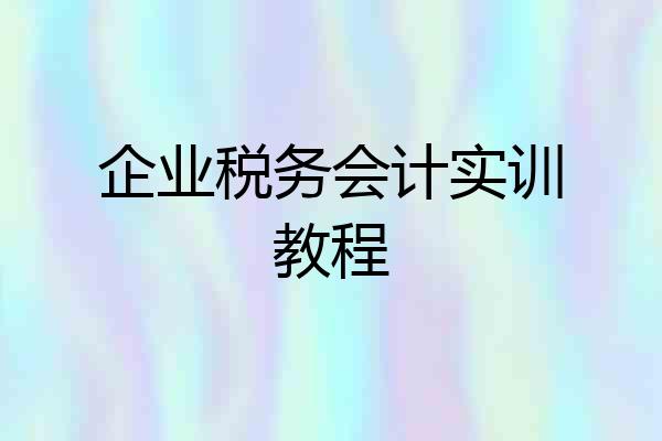 企业税务会计实训教程