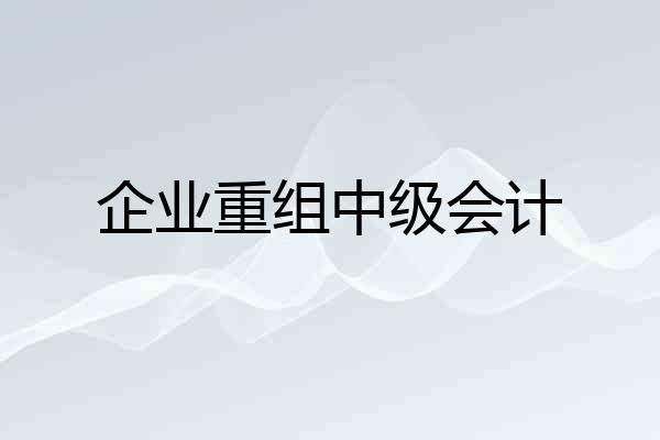 企业重组中级会计