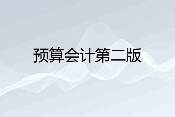 预算会计第二版