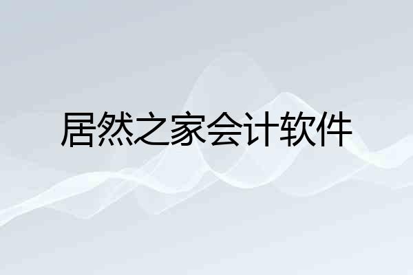 居然之家会计软件