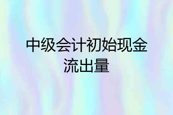 中级会计初始现金流出量
