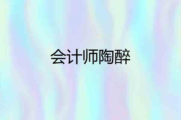会计师陶醉