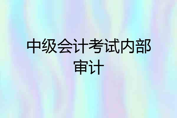 中级会计考试内部审计