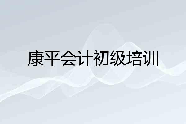 康平会计初级培训