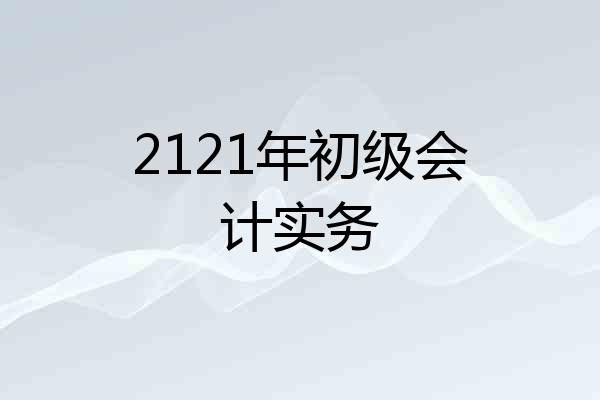 2121年初级会计实务