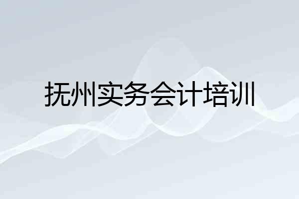 抚州实务会计培训