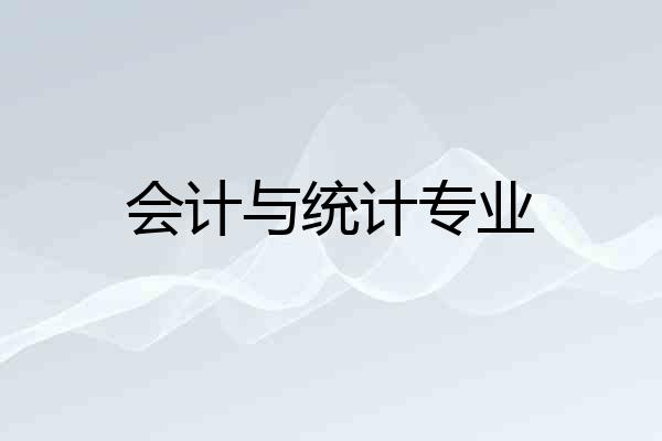 会计与统计专业