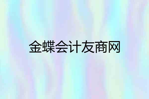 金蝶会计友商网