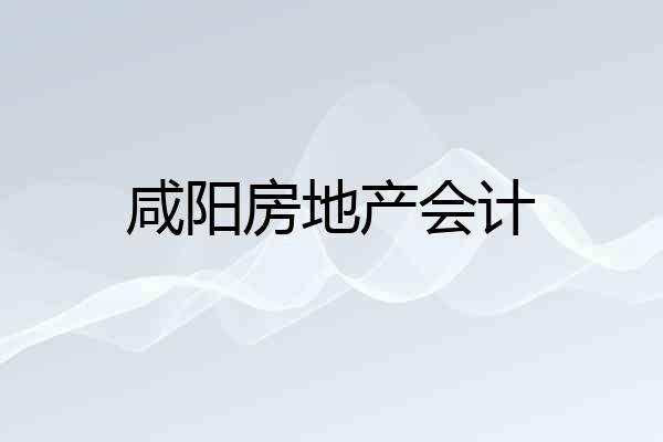 咸阳房地产会计