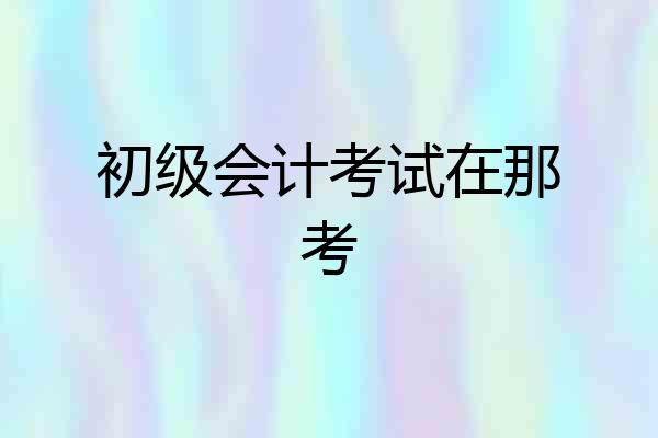 初级会计考试在那考