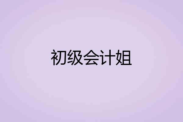 初级会计姐