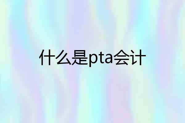 什么是pta会计