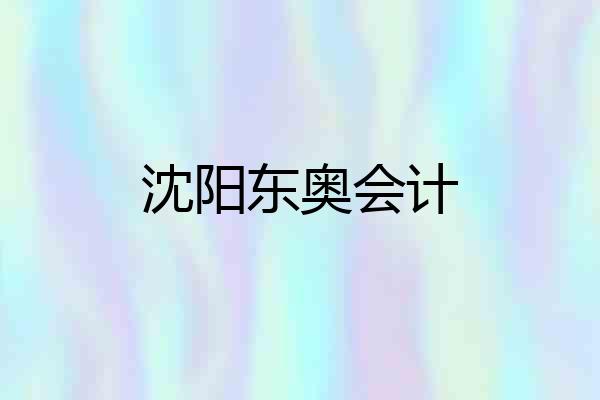 沈阳东奥会计