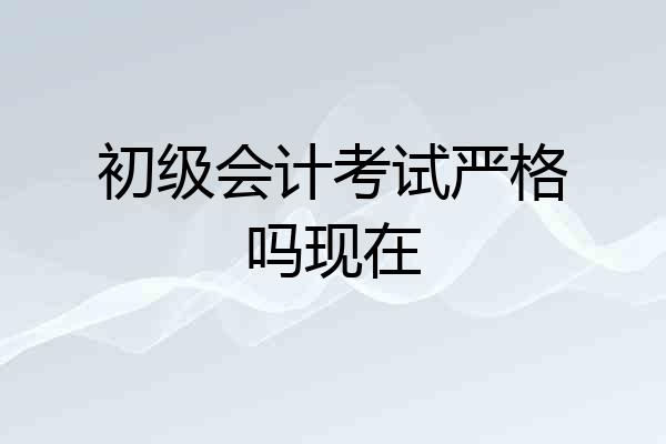 初级会计考试严格吗现在