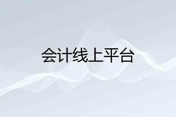 会计线上平台
