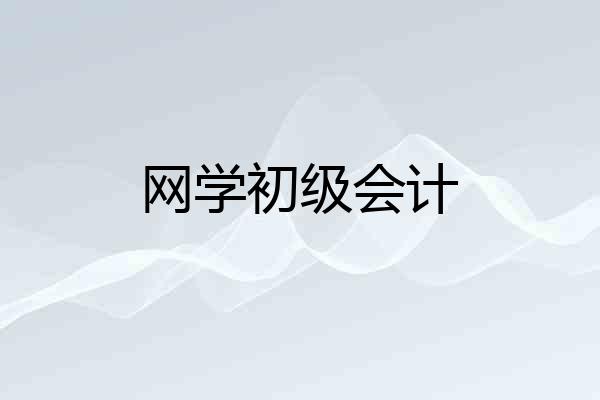 网学初级会计