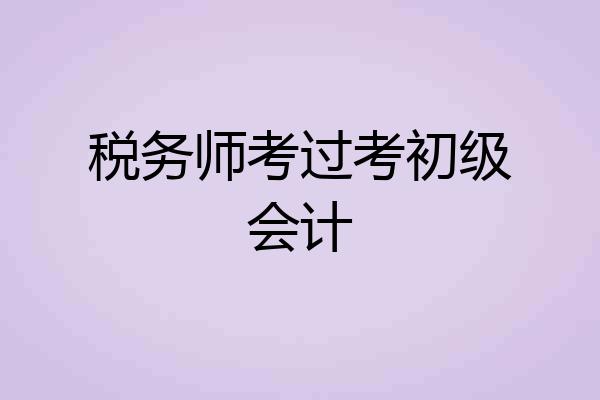 税务师考过考初级会计