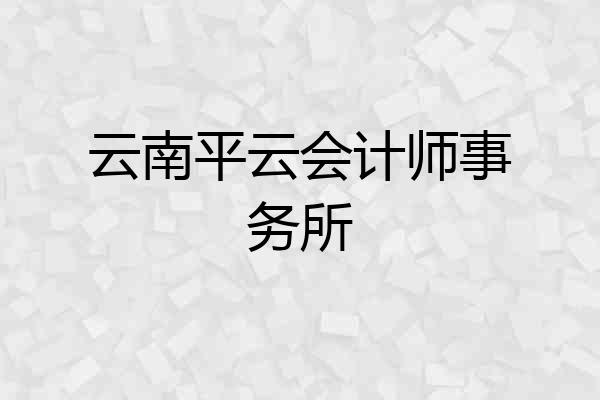 云南平云会计师事务所