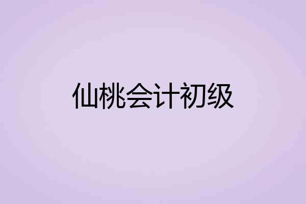 仙桃会计初级