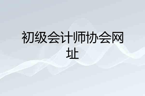 初级会计师协会网址