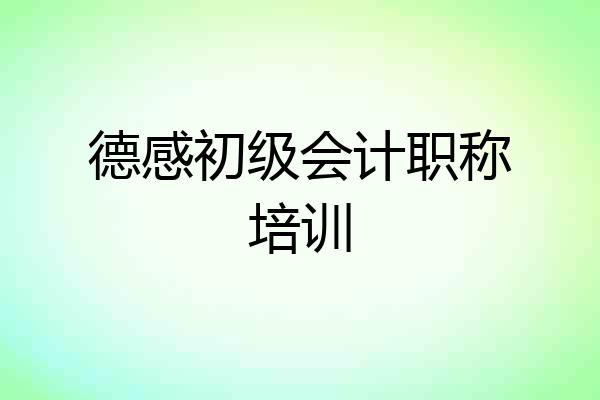 德感初级会计职称培训