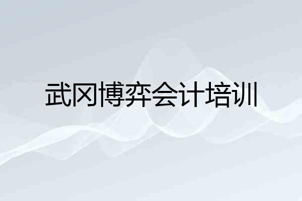 武冈博弈会计培训
