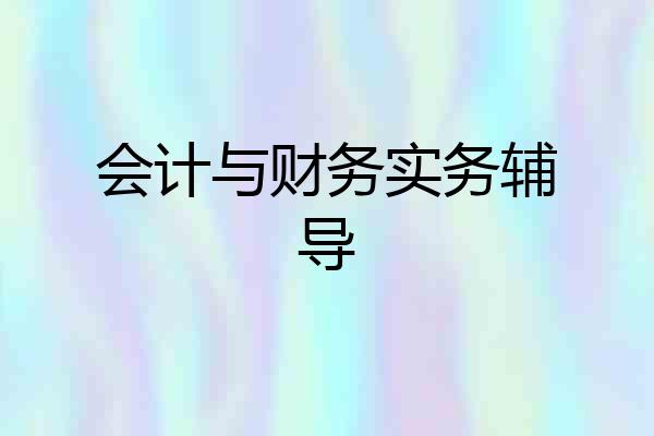 会计与财务实务辅导