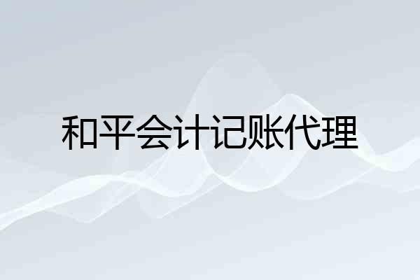 和平会计记账代理