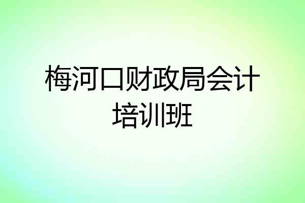 梅河口财政局会计培训班