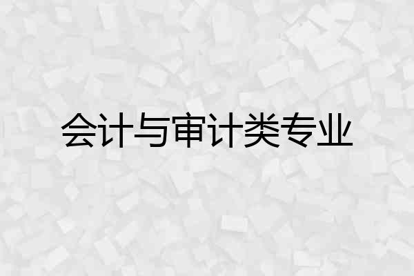 会计与审计类专业