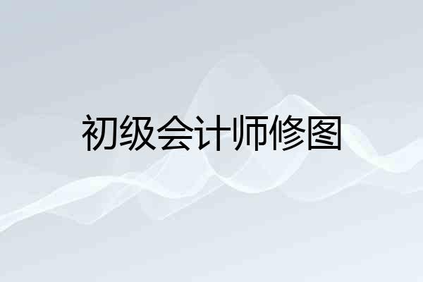 初级会计师修图