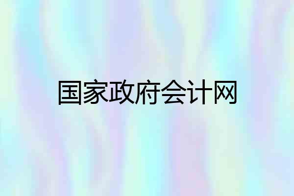 国家政府会计网