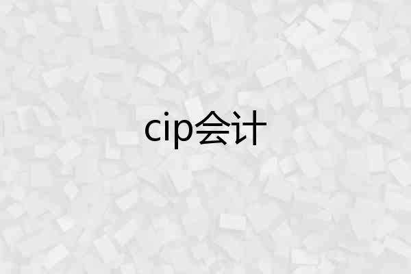 cip会计