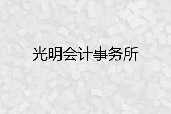 光明会计事务所