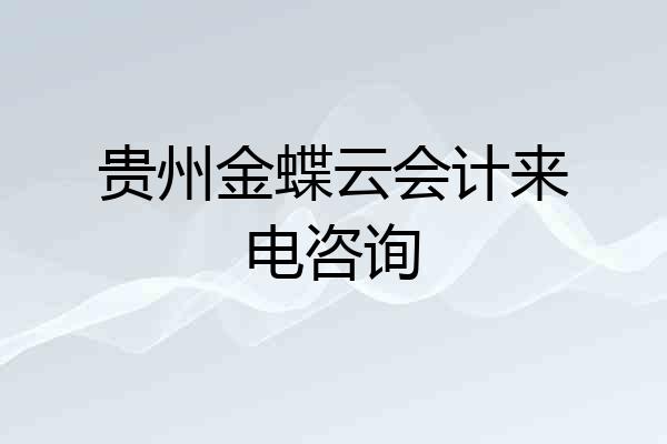 贵州金蝶云会计来电咨询